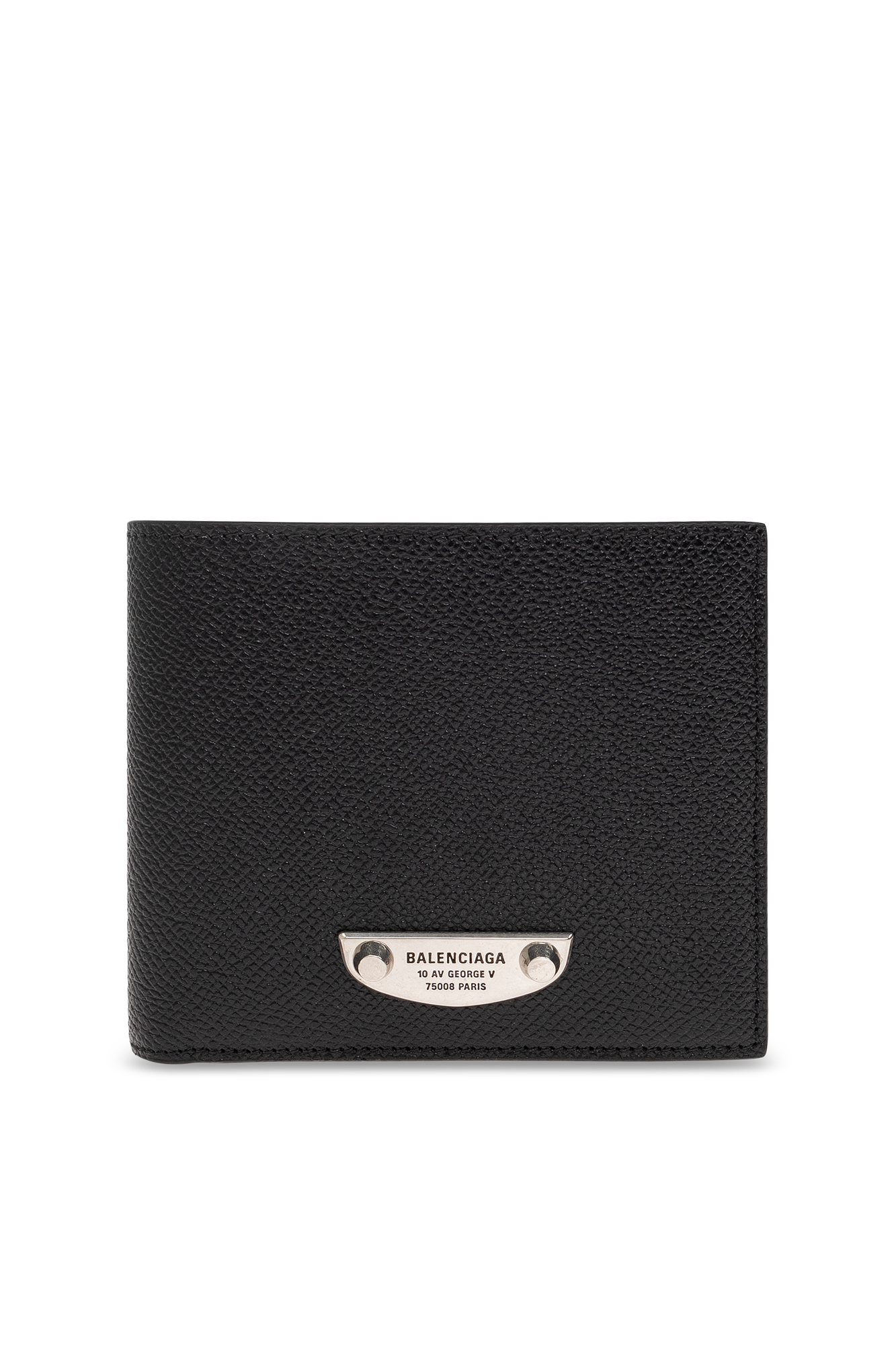 Black Leather wallet with appliqué Balenciaga - Vitkac France